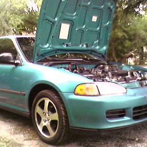 93 civic coupe [hood up]