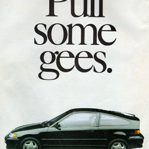 CRX advertisement